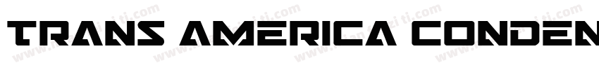 Trans america condensed字体转换